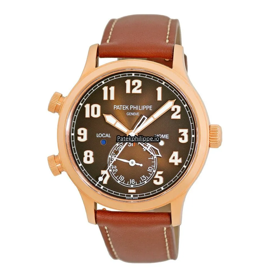 Patek Philippe Travel Time 5524r-001 42MM Rose Gold Case Automatic