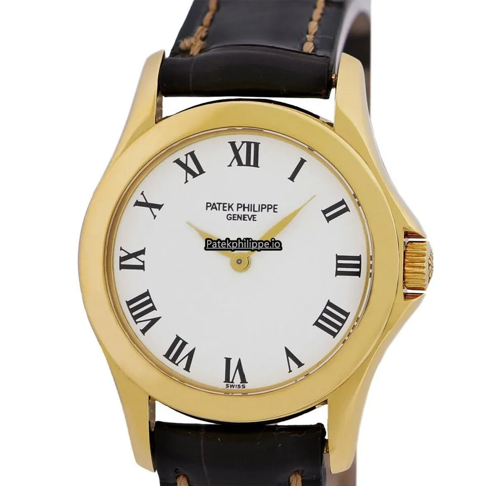 Alternative view of Patek Philippe Calatrava 28MM Yellow Gold Case Manual Winding