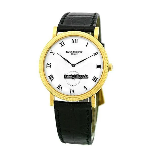 Patek Philippe Calatrava 3919-j 33MM Yellow Gold Case Manual Winding