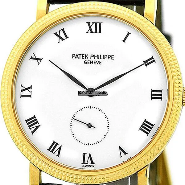 Alternative view of Patek Philippe Calatrava 3919-j 33MM Yellow Gold Case Manual Winding