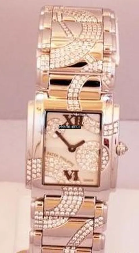 Patek Philippe Twenty-4 4910/49g 25x30MM White Gold Case Quartz