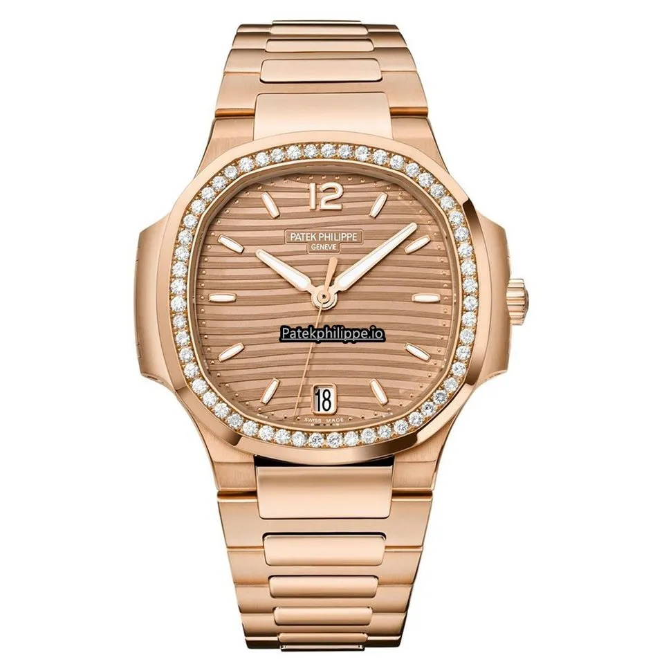 Patek Philippe Nautilus 7118/1200r-010 35MM Rose Gold Case Automatic