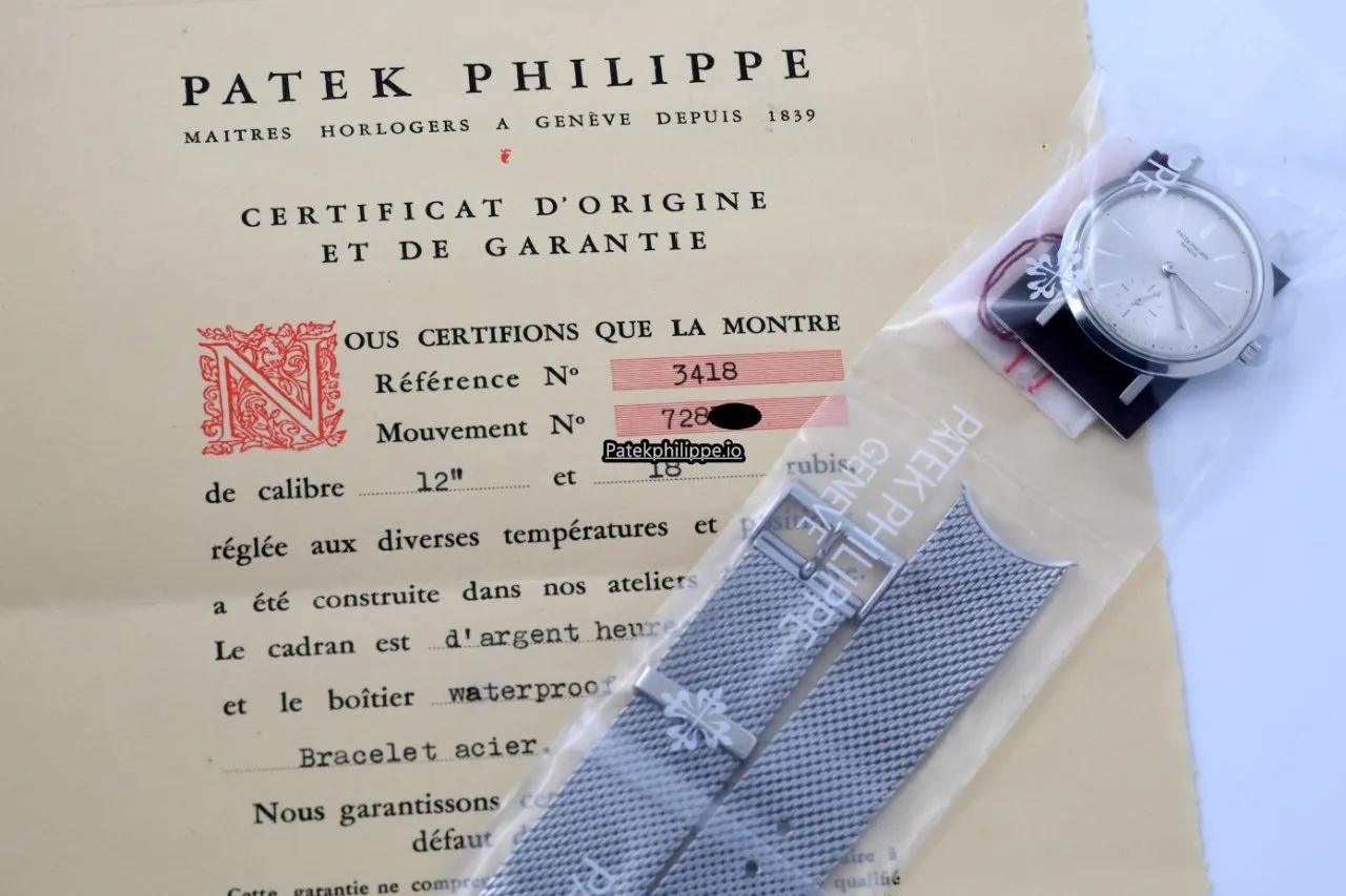 Patek Philippe Calatrava 3418 34MM Steel Case Manual Winding