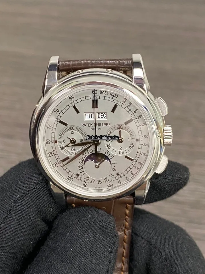 Alternative view of Patek Philippe Perpetual Calendar 5970g-001 40MM White Gold Case Manual Winding