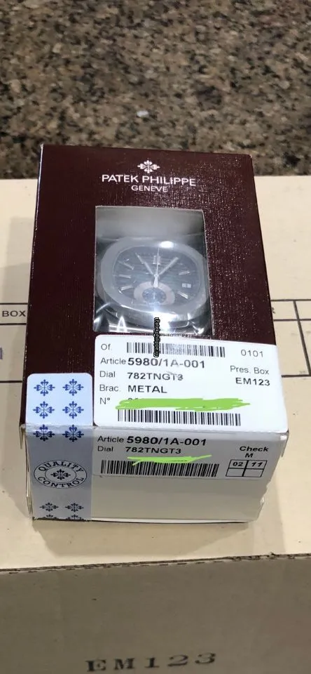 Alternative view of Patek Philippe Nautilus 5980/1a-001 40.5x44MM Steel Case Automatic