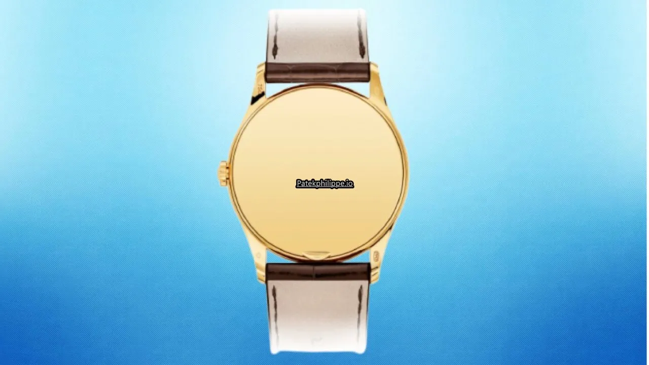 Alternative view of Patek Philippe Calatrava 5196j-001 37MM Yellow Gold Case Manual Winding