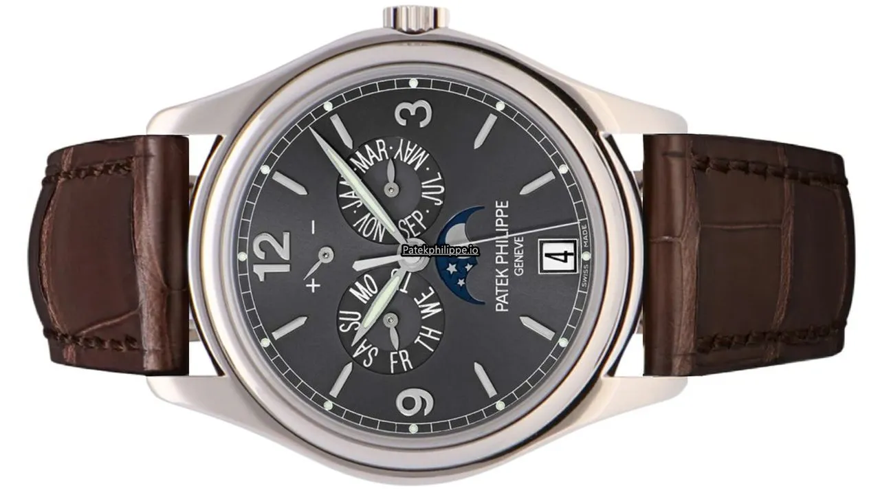 Alternative view of Patek Philippe Annual Calendar 5146g-010 39MM White Gold Case Automatic