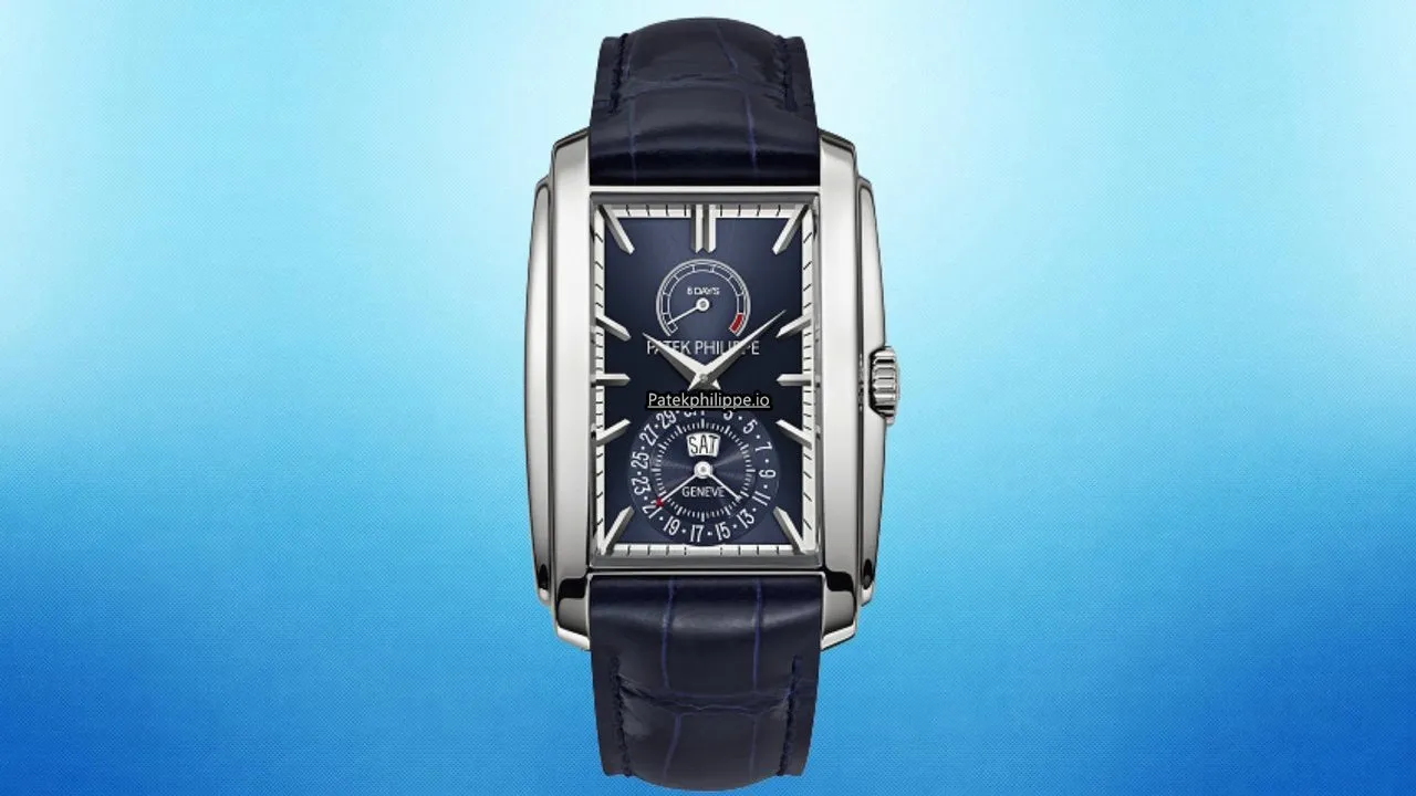 Patek Philippe Gondolo 5200g-001 32.4x46.9MM White Gold Case Manual Winding