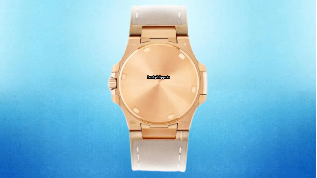 Alternative view of Patek Philippe Nautilus 7010r-012 32MM Rose Gold Case Quartz