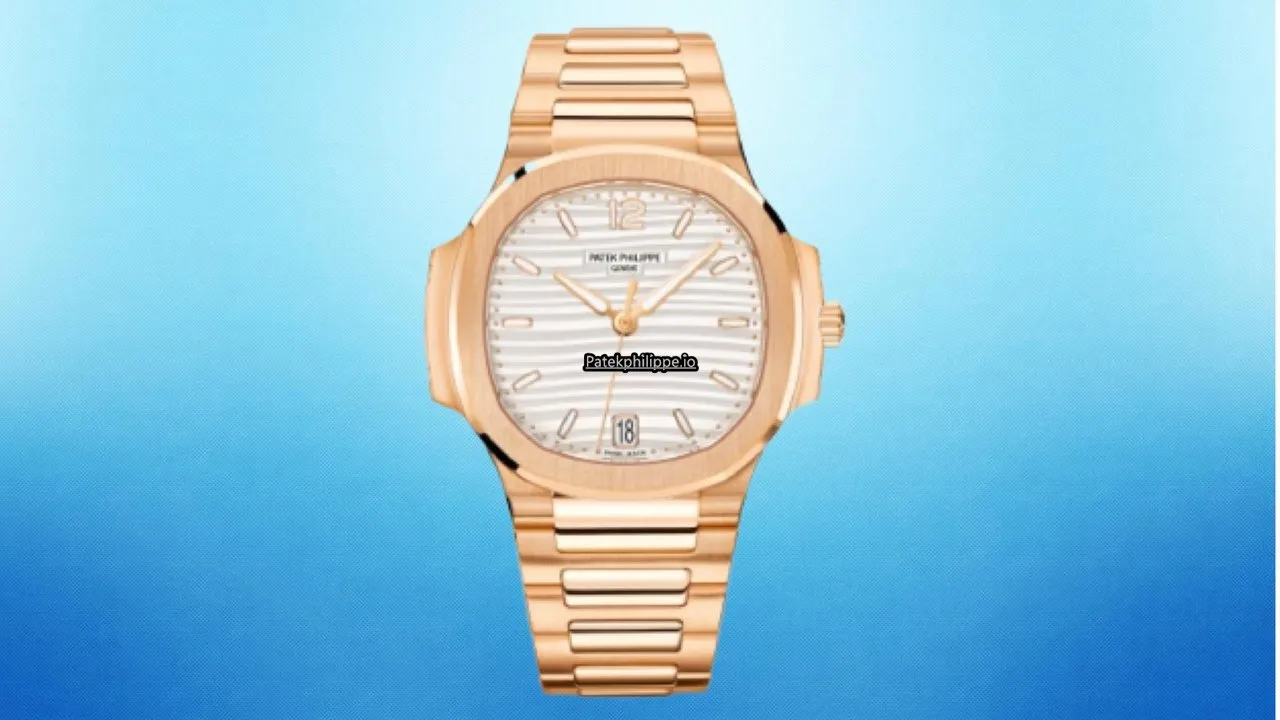 Patek Philippe Nautilus 7118/1r-001 35.2MM Rose Gold Case Automatic
