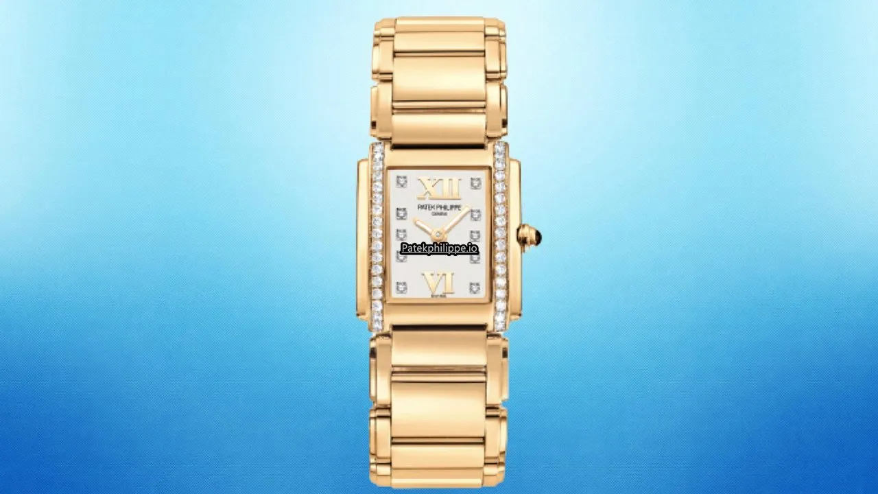 Patek Philippe Twenty-4 4910/11r-011 25x30MM Rose Gold Case Quartz