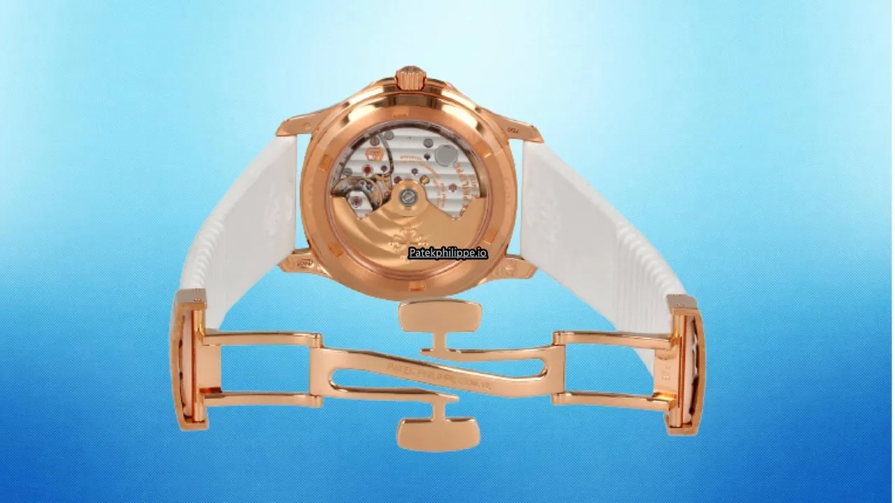 Alternative view of Patek Philippe Aquanaut 5068r-010 35.6MM Rose Gold Case Automatic
