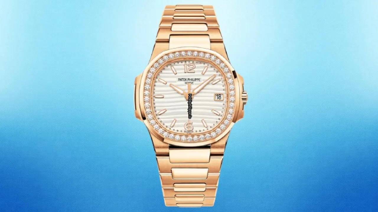 Patek Philippe Nautilus 7010/1r-011 32MM Rose Gold Case Quartz