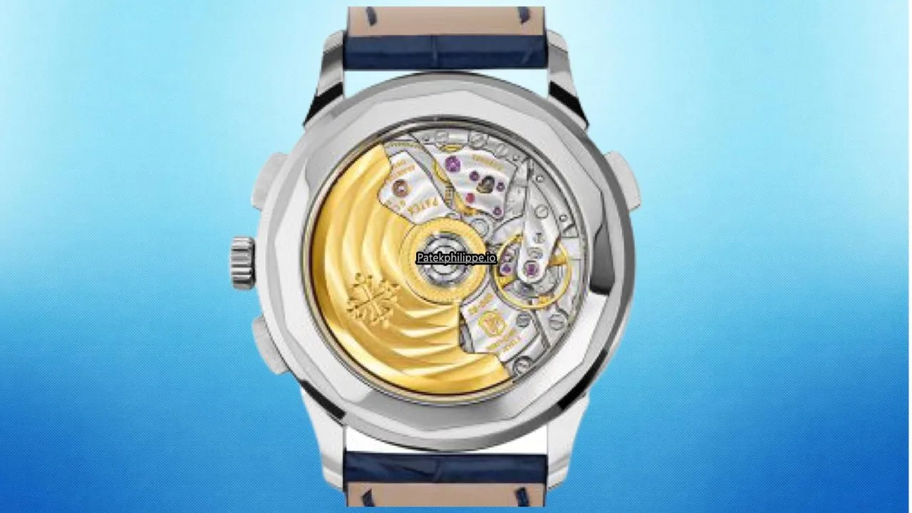 Alternative view of Patek Philippe Complications Chronograph 5930g-010 39.5MM White Gold Case Automatic Movement