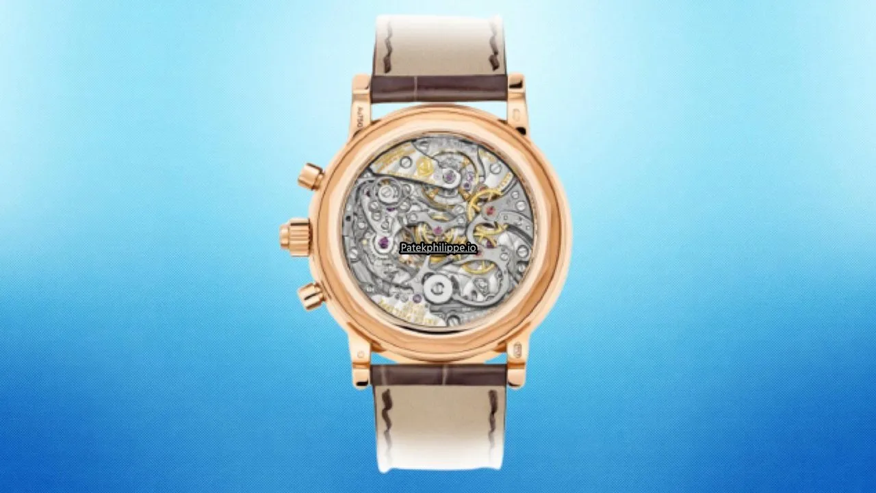 Alternative view of Patek Philippe Perpetual Calendar 5204r-001 40MM Rose Gold Case Manual Winding
