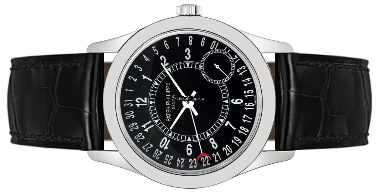 Alternative view of Patek Philippe Calatrava 6000g-001 37MM White Gold Case Automatic