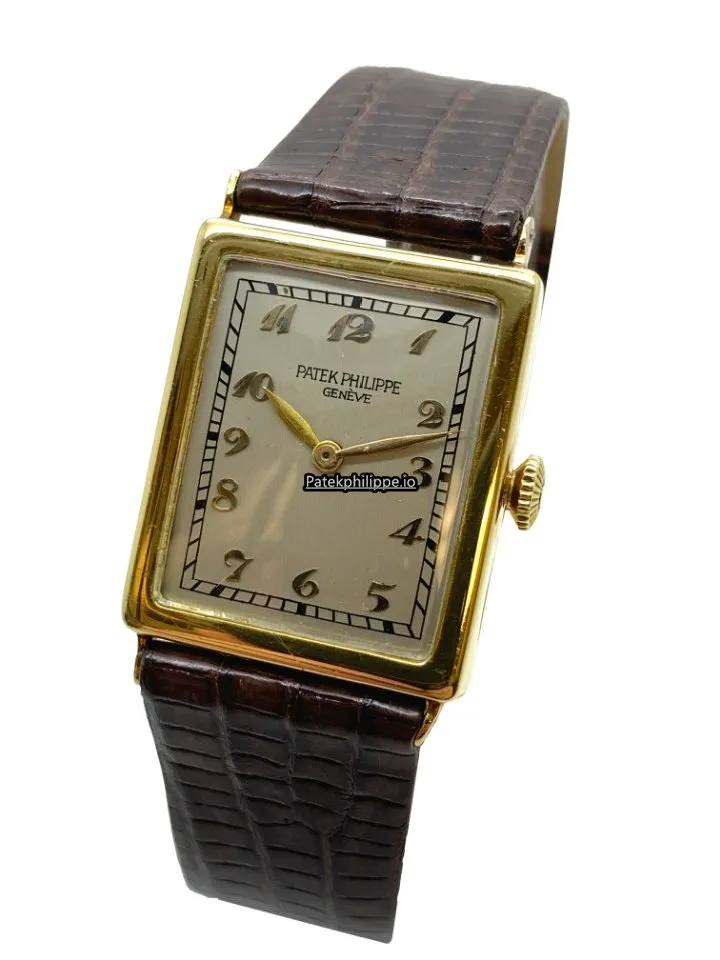 Patek Philippe Vintage 193287 30x25MM Yellow Gold Case Manual Winding