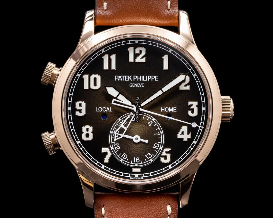 Patek Philippe Travel Time 5524r-001 42MM Rose Gold Case Automatic