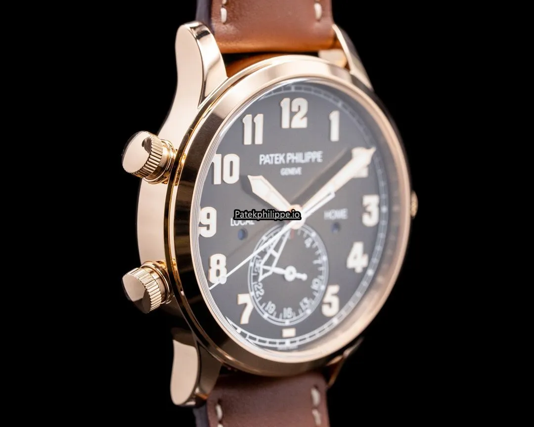 Alternative view of Patek Philippe Travel Time 5524r-001 42MM Rose Gold Case Automatic
