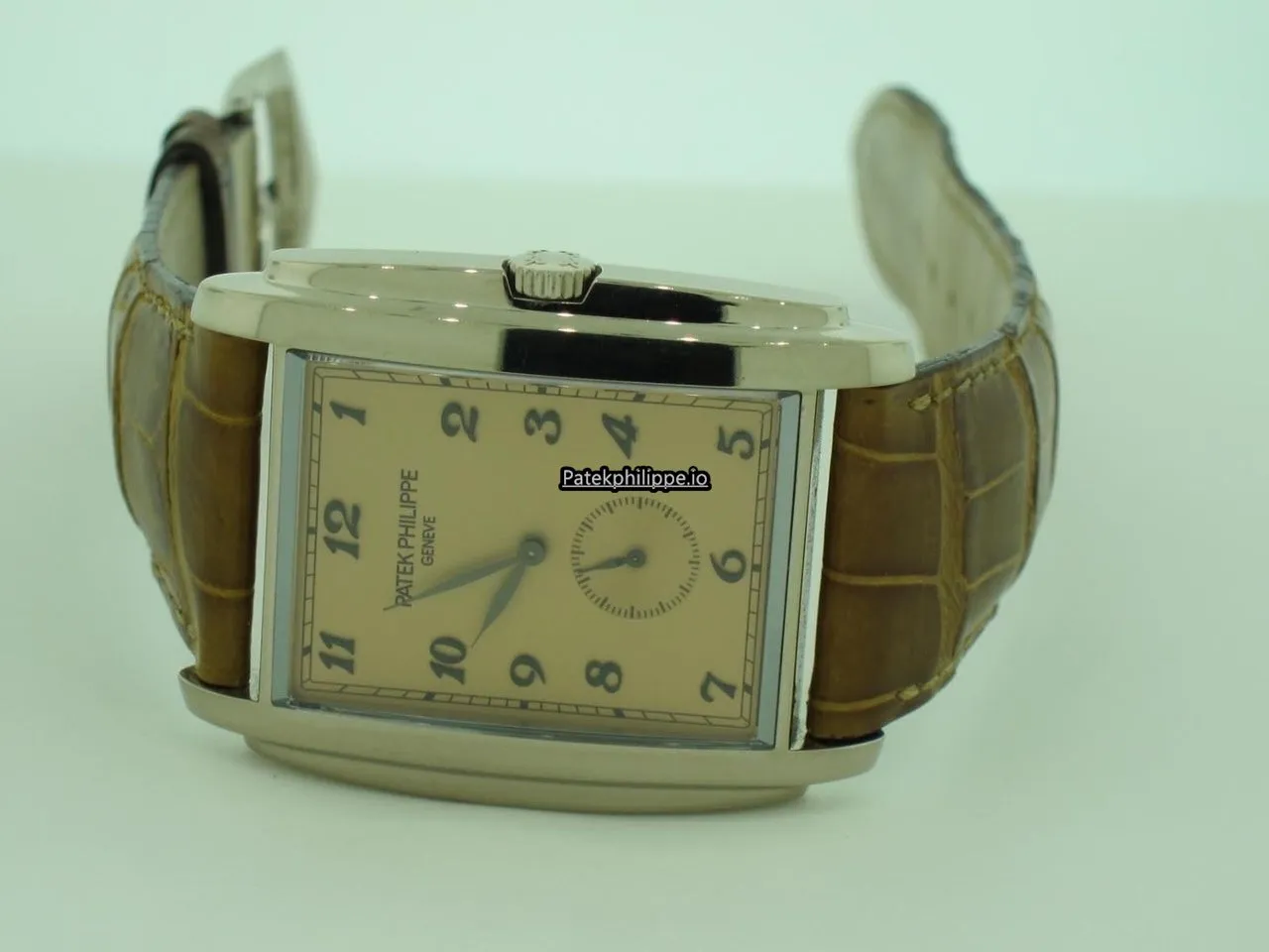 Alternative view of Patek Philippe Gondolo 5124g-001 33.4x43MM White Gold Case Manual Winding