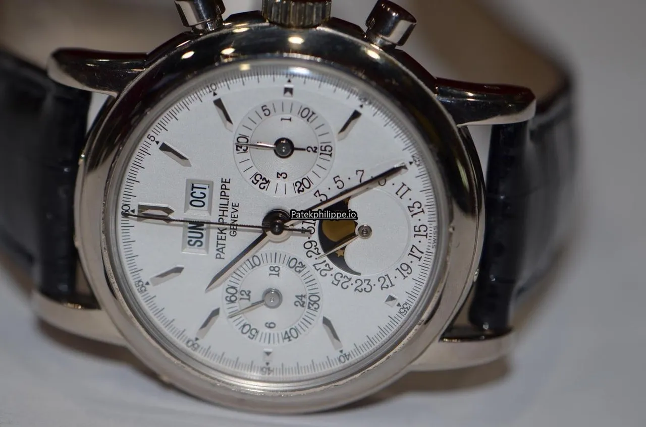 Patek Philippe Perpetual Calendar 3970g 36MM White Gold Case Manual Winding