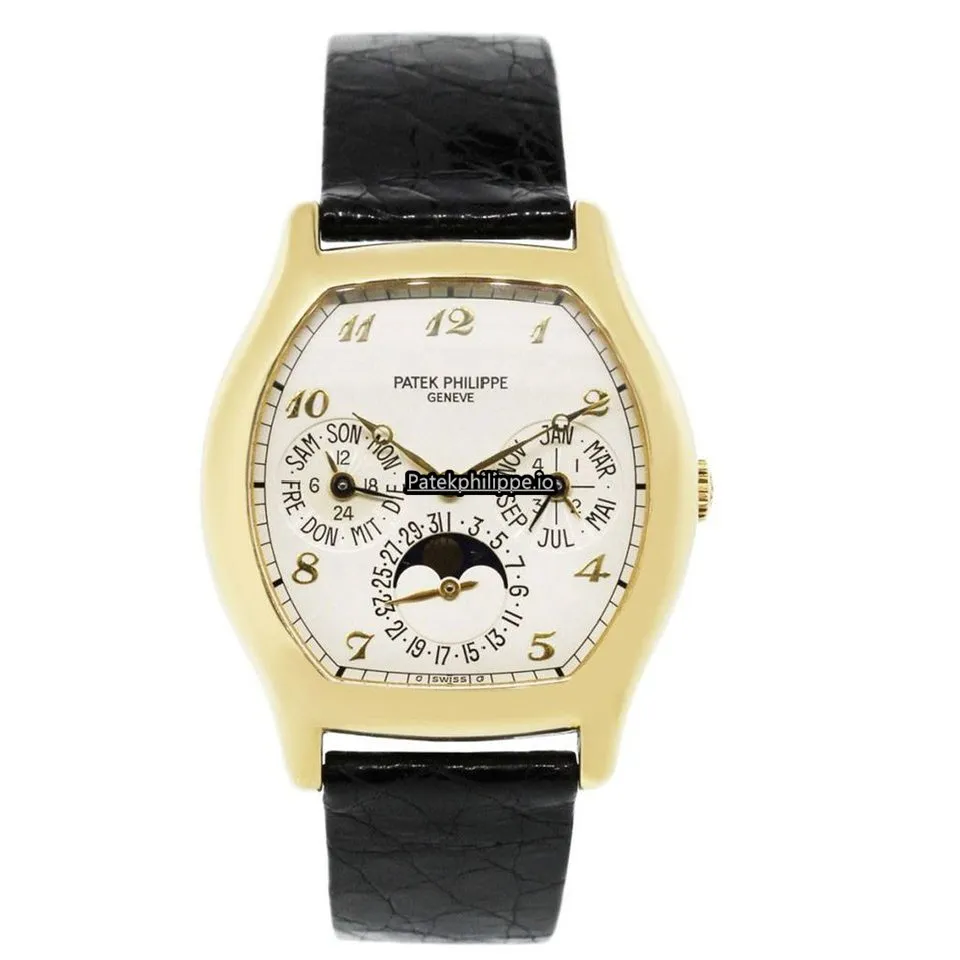 Alternative view of Patek Philippe Perpetual Calendar 5040j 42.5x36MM Yellow Gold Case Automatic
