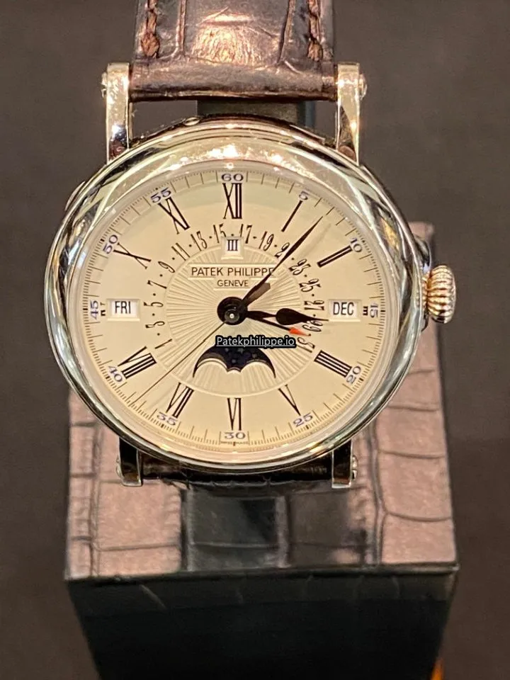 Alternative view of Patek Philippe Perpetual Calendar 5159g-001 38MM White Gold Case Automatic