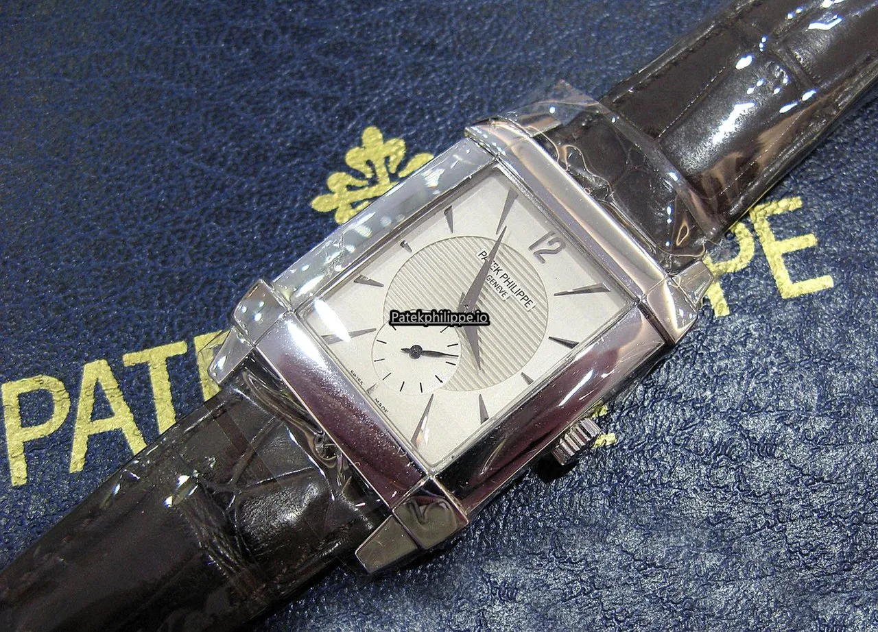 Alternative view of Patek Philippe Gondolo 5111g-001 33x48MM White Gold Case Manual Winding