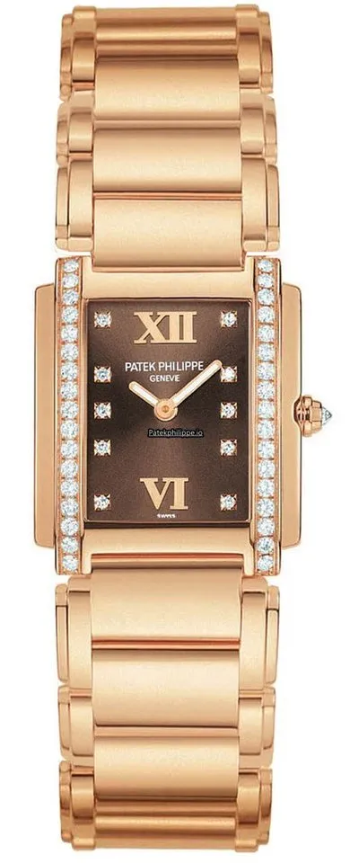 Patek Philippe 4897r-001-1 22x26.3MM Rose Gold Case Quartz
