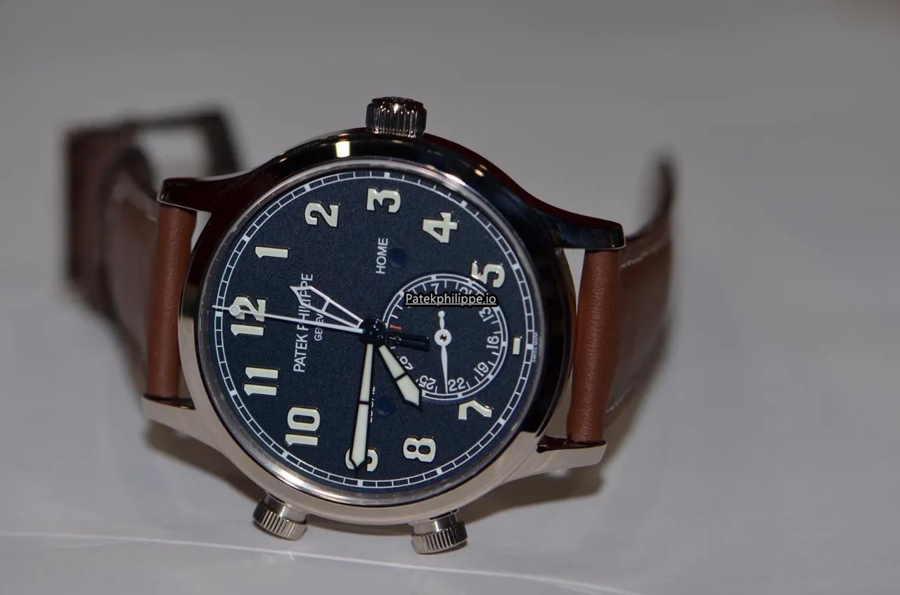 Alternative view of Patek Philippe Travel Time 5524g 42MM White Gold Case Automatic