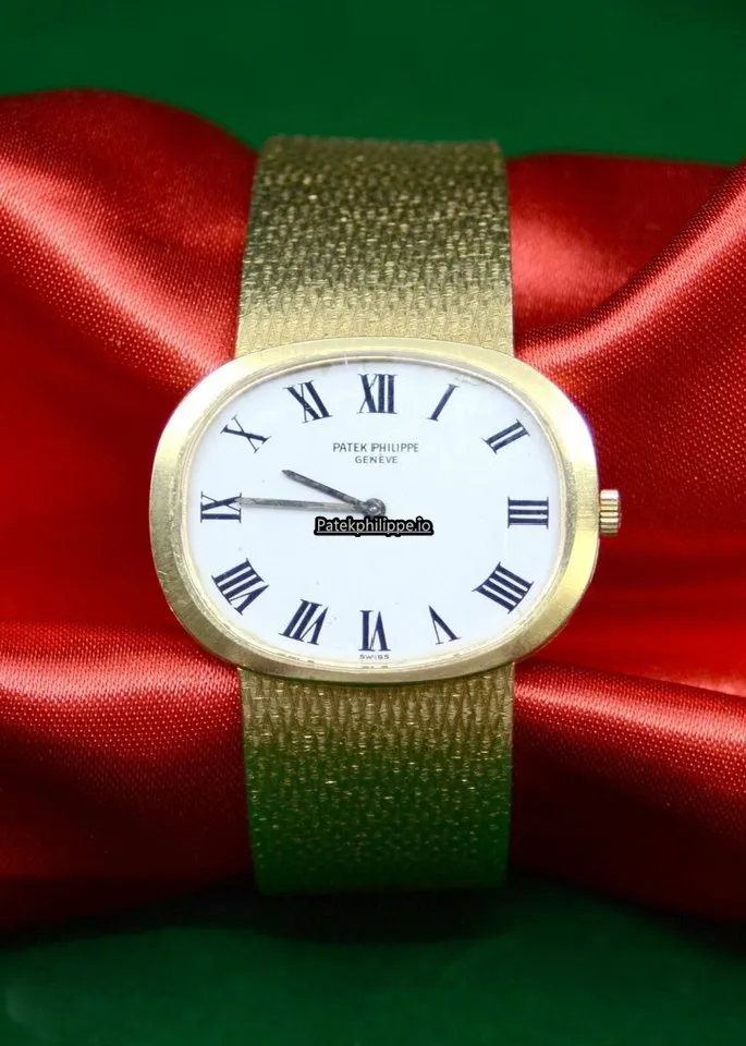 Patek Philippe Vintage 34x26MM Yellow Gold Case Manual Winding