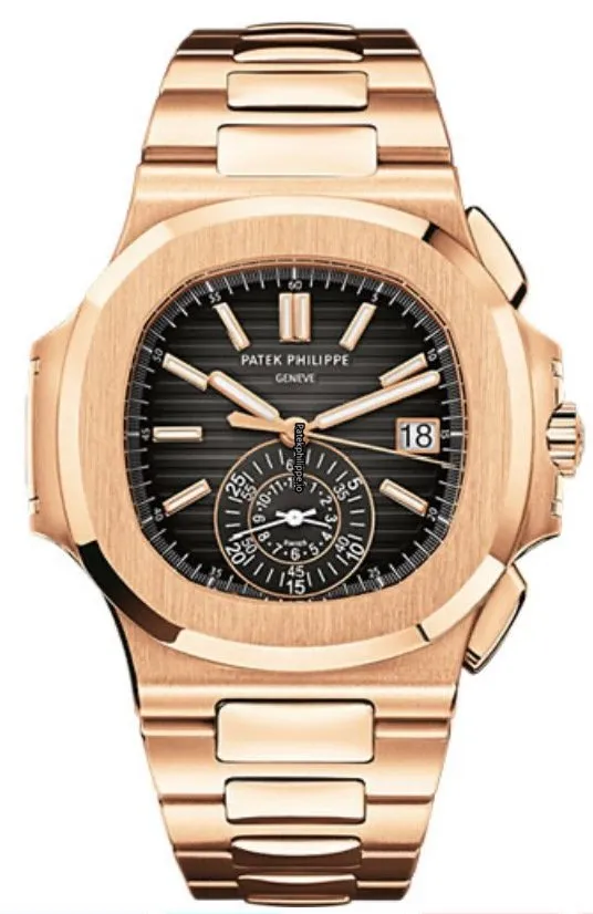 Patek Philippe Nautilus 5980/1r-001 40.5MM Rose Gold Case Automatic