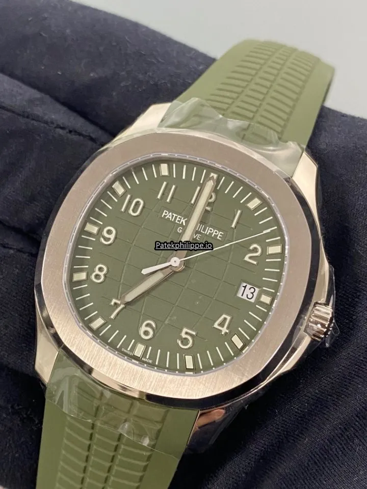 Alternative view of Patek Philippe Aquanaut 5168g-010 42.2MM White Gold Case Automatic