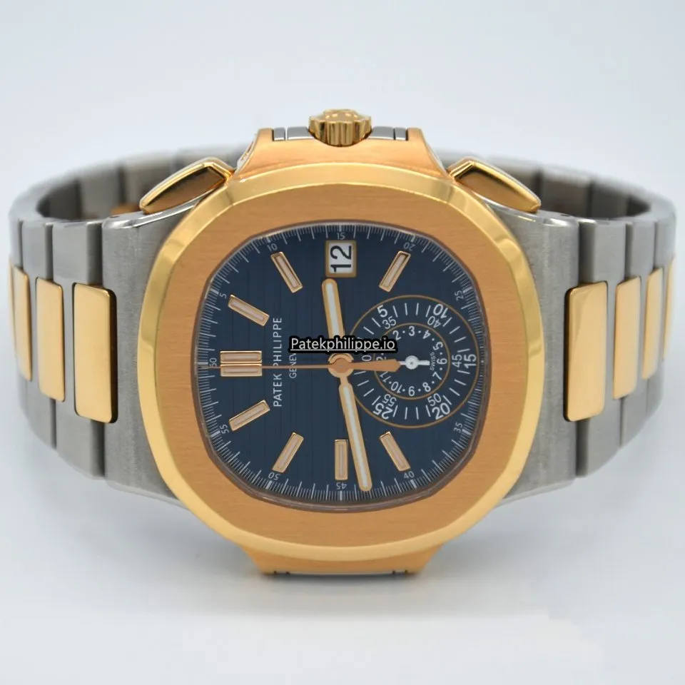 Alternative view of Patek Philippe Nautilus 5980/1ar-001 40.5x38.5MM Gold/steel Case Automatic
