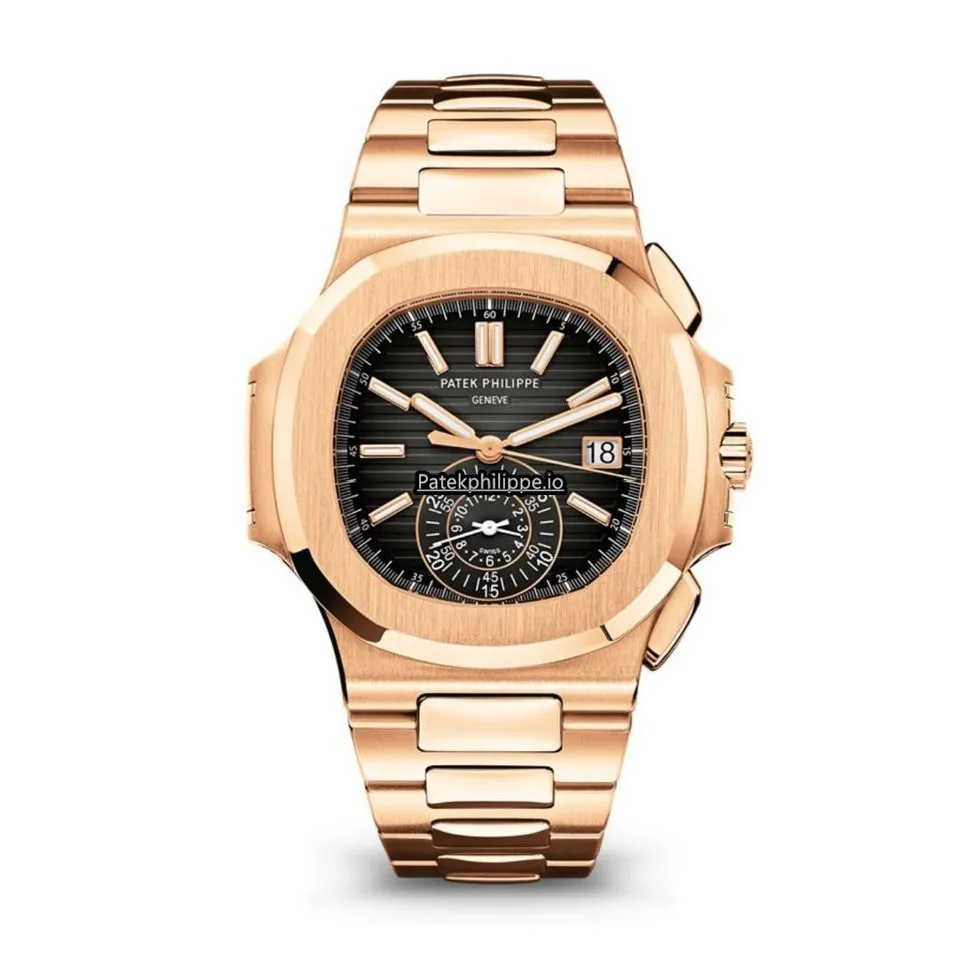Patek Philippe Nautilus 5980/1r-001 40.5MM Rose Gold Case Automatic