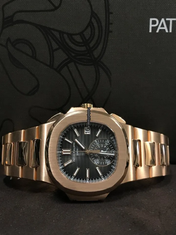 Patek Philippe Nautilus 5980/1r-001 40.5MM Rose Gold Case Automatic
