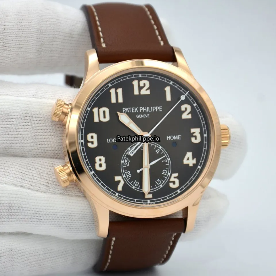 Patek Philippe Travel Time 5524r-001 42MM Rose Gold Case Automatic