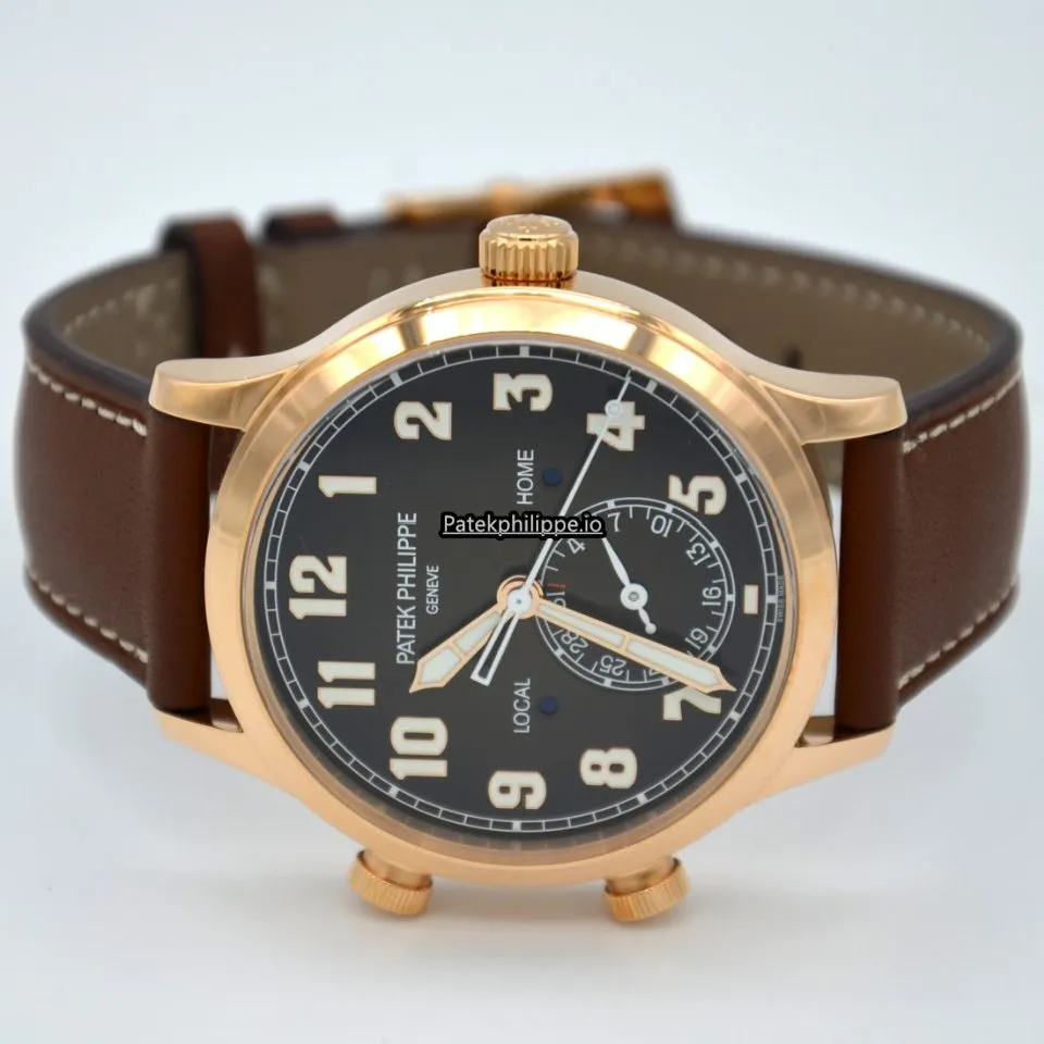 Alternative view of Patek Philippe Travel Time 5524r-001 42MM Rose Gold Case Automatic