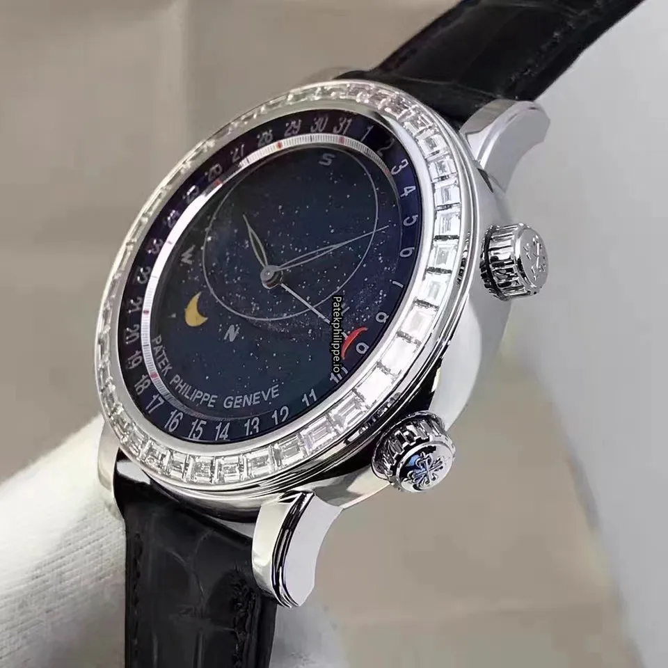 Alternative view of Patek Philippe Celestial 6104g-001 44MM White Gold Case