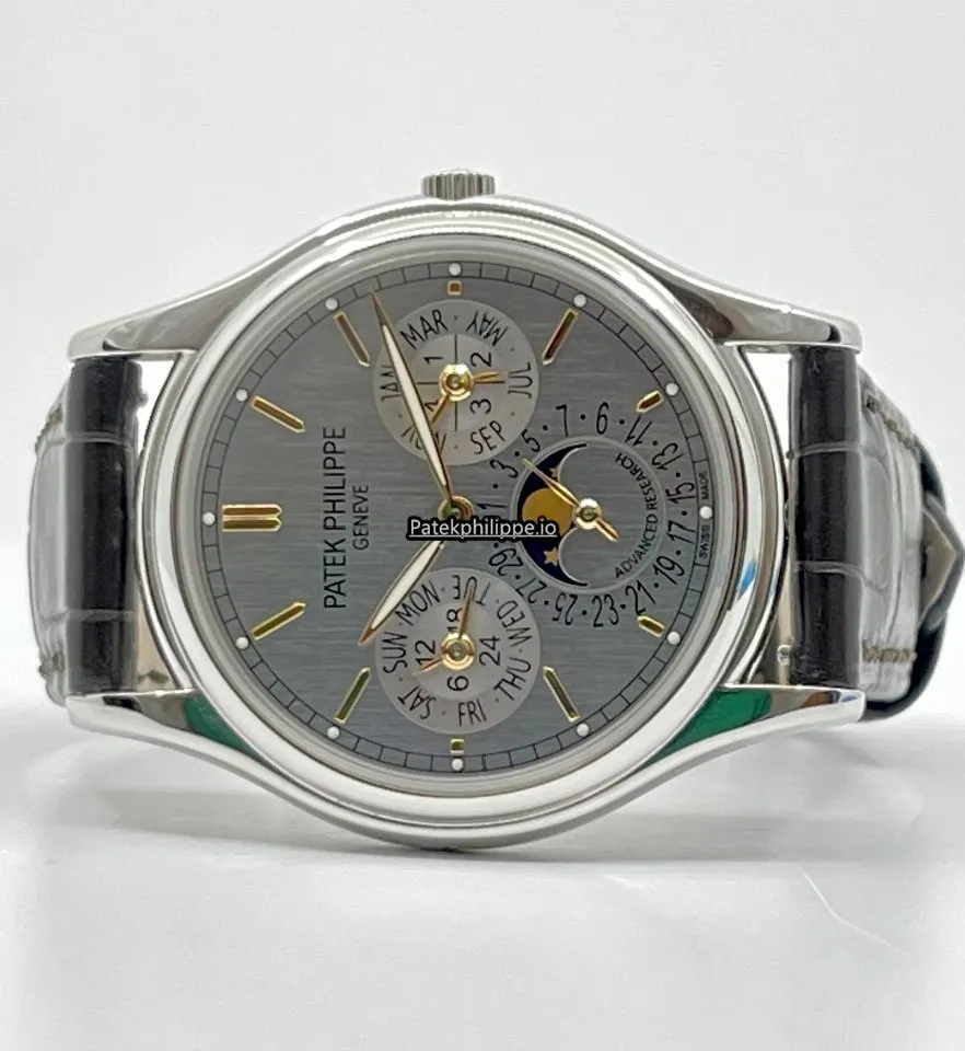 Alternative view of Patek Philippe Perpetual Calendar 5550p-001 37MM Platinum Case Automatic