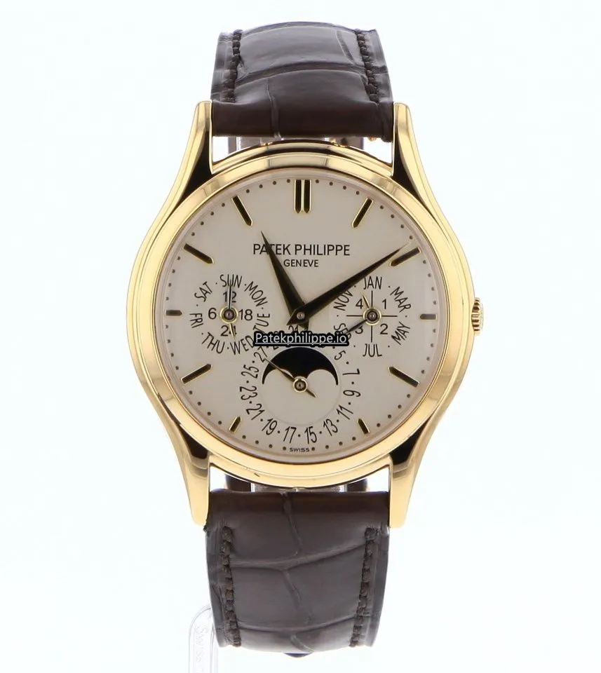 Alternative view of Patek Philippe Perpetual Calendar 5140j 37.2MM Yellow Gold Case Automatic