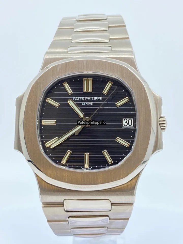 Alternative view of Patek Philippe Nautilus 3711/1g-001 42MM White Gold Case Automatic