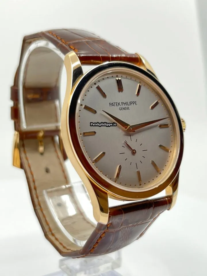 Alternative view of Patek Philippe Calatrava 5196r-001 37MM Rose Gold Case Manual Winding
