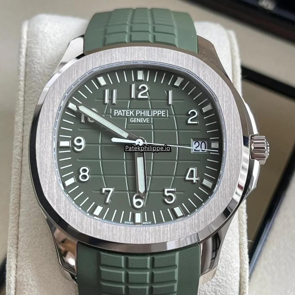 Alternative view of Patek Philippe Aquanaut 5168g-010 42.2MM White Gold Case Automatic