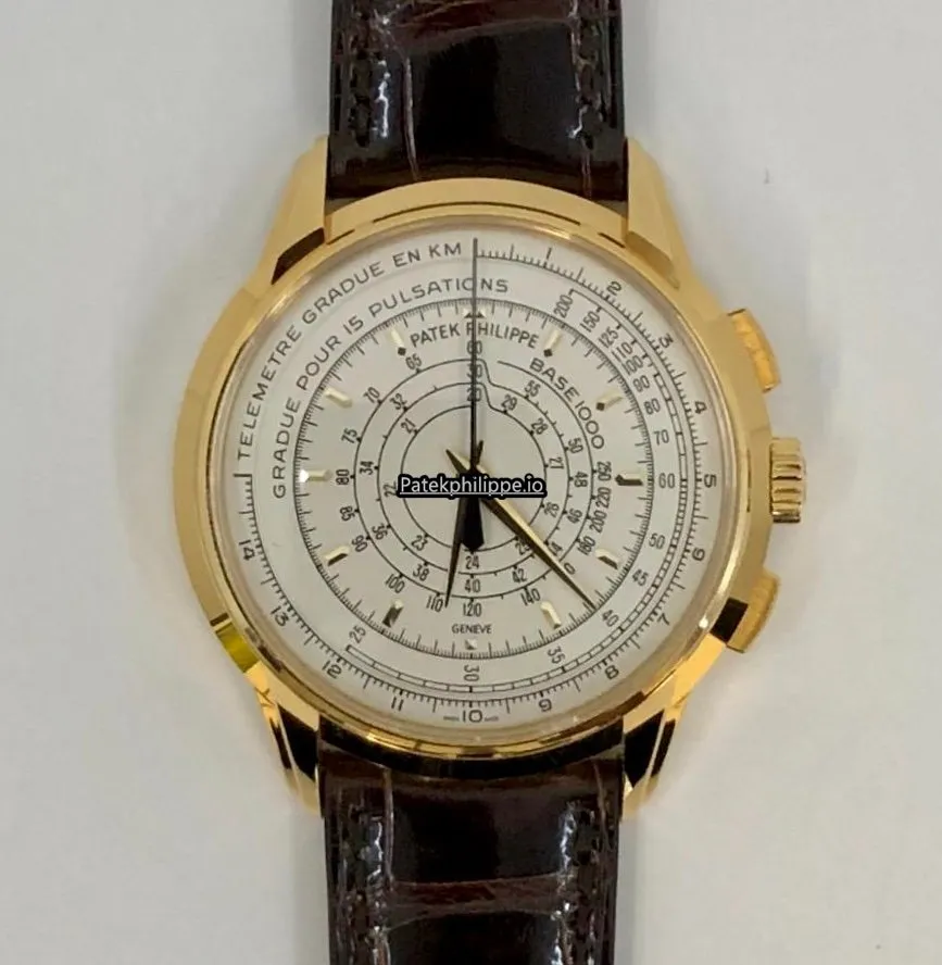 Alternative view of Patek Philippe Chronograph 5975j-001 40MM Yellow Gold Case Automatic