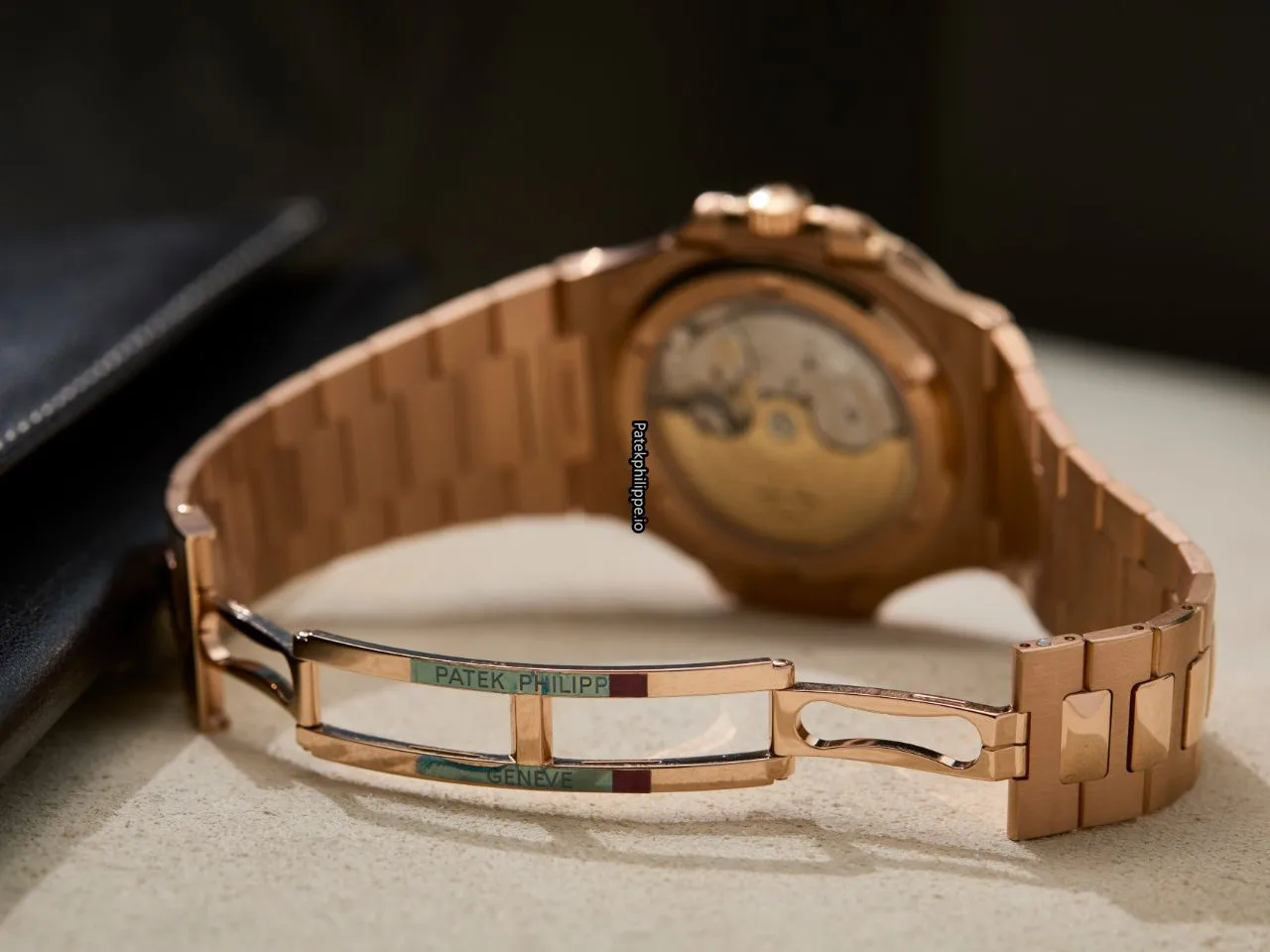Alternative view of Patek Philippe Nautilus 5711/1r-001 40MM Rose Gold Case Automatic