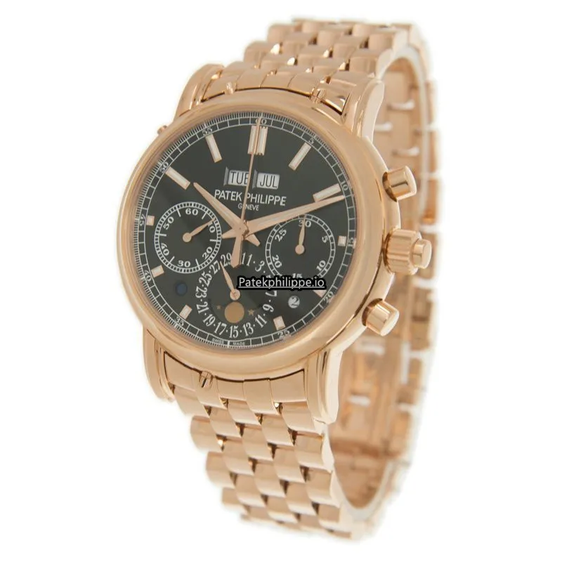Alternative view of Patek Philippe Perpetual Calendar 5204/1r-001 40.2MM Rose Gold Case Manual Winding