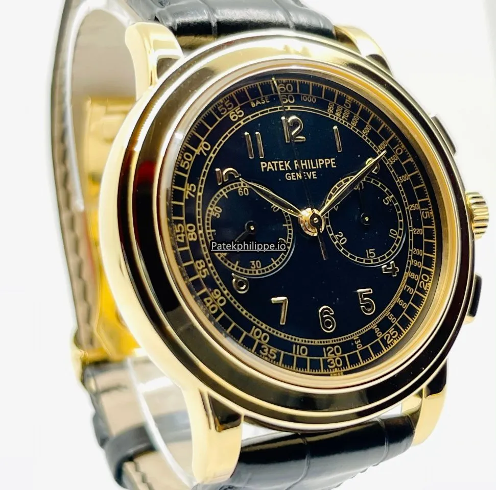 Alternative view of Patek Philippe Chronograph 5070 J 42MM Yellow Gold Case Manual Winding