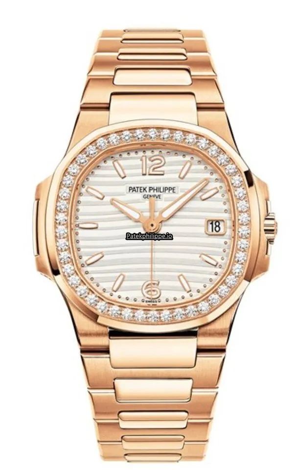 Patek Philippe Nautilus 7118/1200r-001 35.2MM Rose Gold Case Automatic