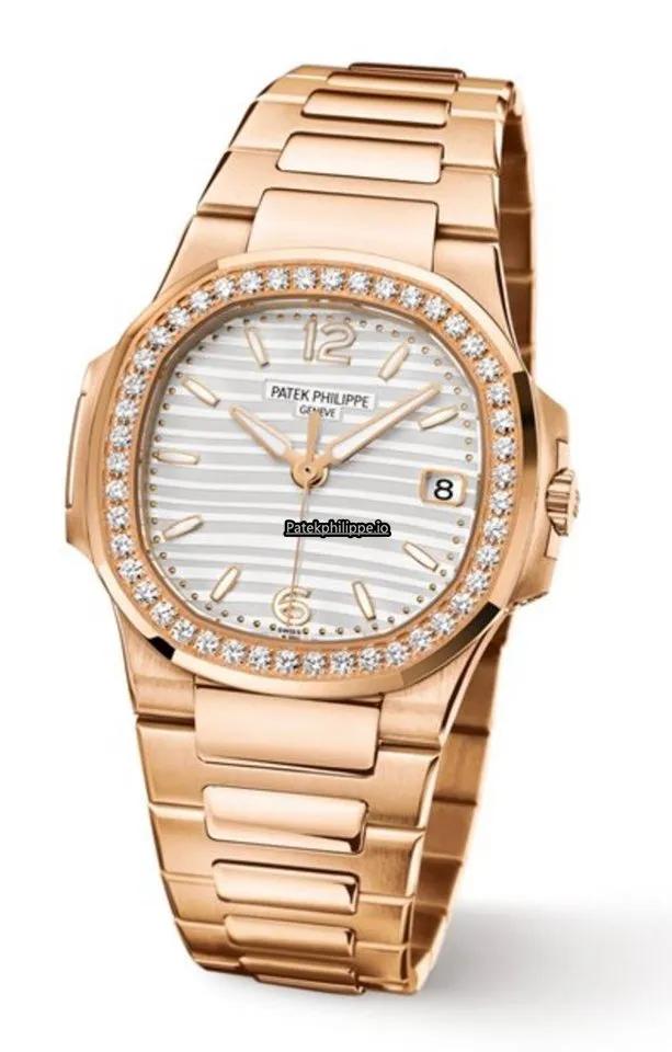 Alternative view of Patek Philippe Nautilus 7118/1200r-001 35.2MM Rose Gold Case Automatic